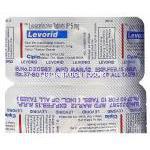 Levorid　レボリド、ジェネリックザイザル　Xyzal、レボセチリジン二塩酸塩5mg